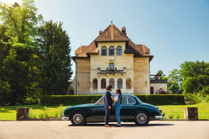 Jaguar MKII Hochzeitsauto und für festliche Anlässe