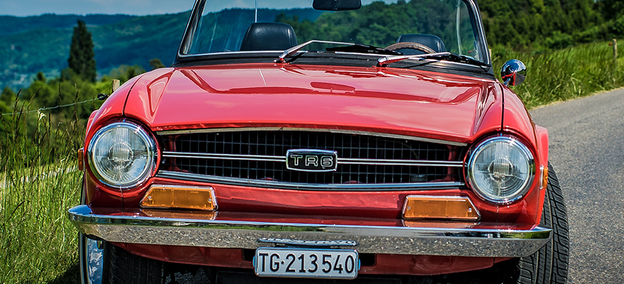 Triumph TR6 Kotflügel hinten rechts - Black Forest Oldtimers