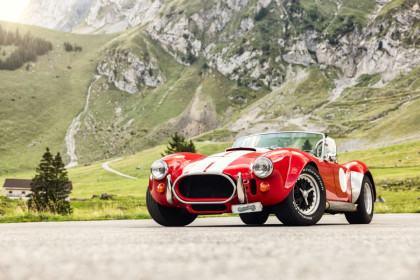 AC Cobra rental Switzerland - unlimited mileage