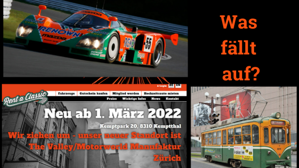 Was hat die Strassenbahn in Kagoshima, Japan, der Mazda 787B und Rent a Classic gemein? Nichts?